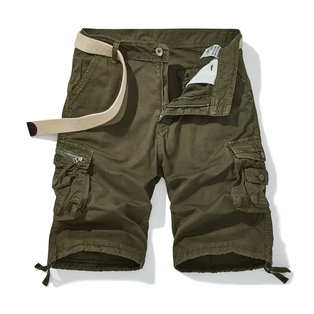Plus Size Camouflage Work Shorts Multi Pocket Large - Image 17