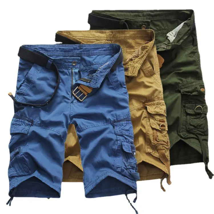 Plus Size Camouflage Work Shorts Multi Pocket Large - Image 18