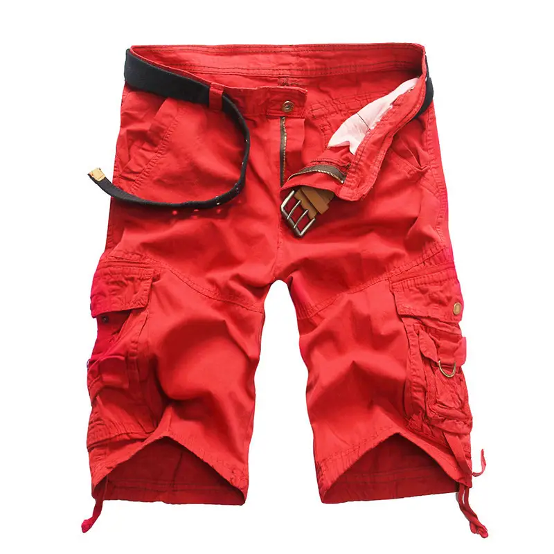 Plus Size Camouflage Work Shorts Multi Pocket Large - Image 3