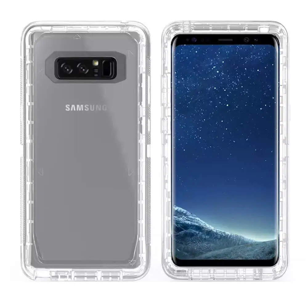Samsung NOTE 8 Transparent 3-in-1 Drop Proof Case - Image 6