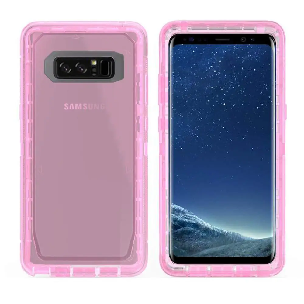Samsung NOTE 8 Transparent 3-in-1 Drop Proof Case - Image 3