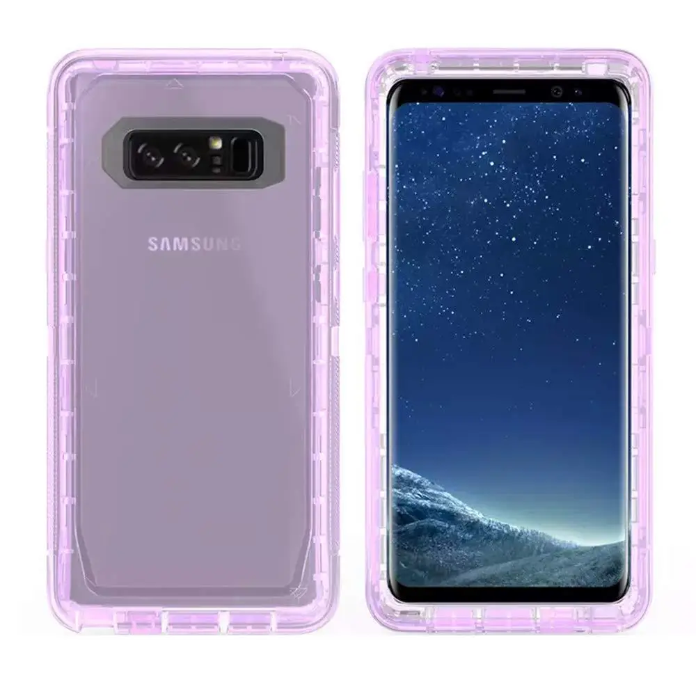 Samsung NOTE 8 Transparent 3-in-1 Drop Proof Case - Image 4