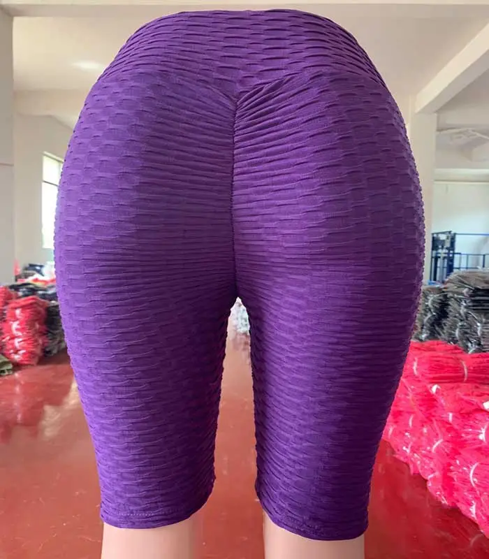 2025 Jacquard Yoga Shorts High Waist Butt Lifting - Image 26