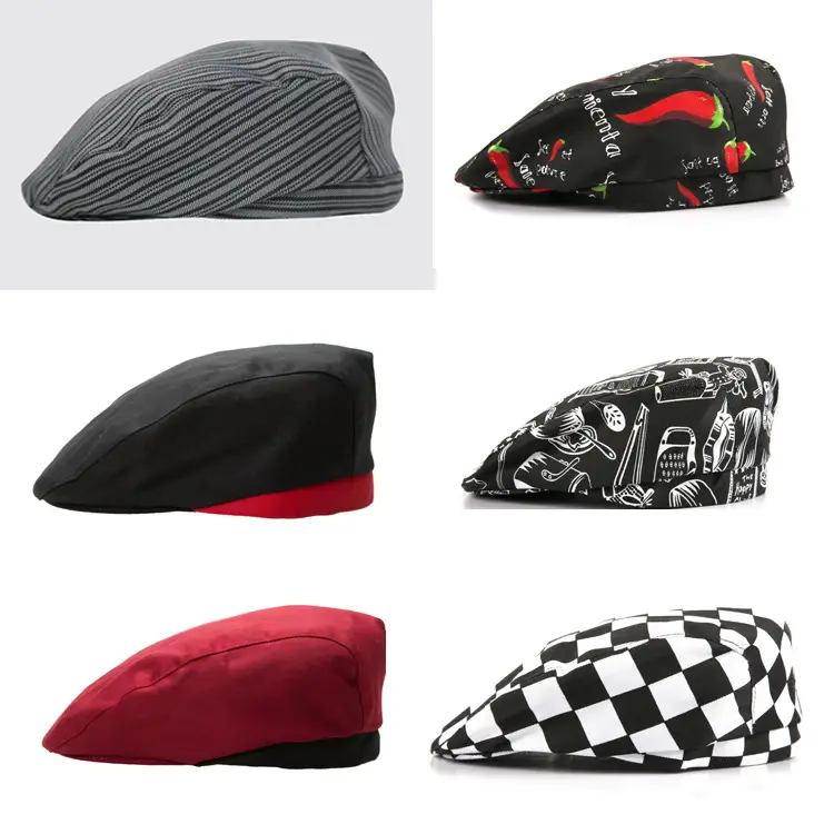 Unisex Striped Beret Hat for Coffee & Working Hats - Image 20