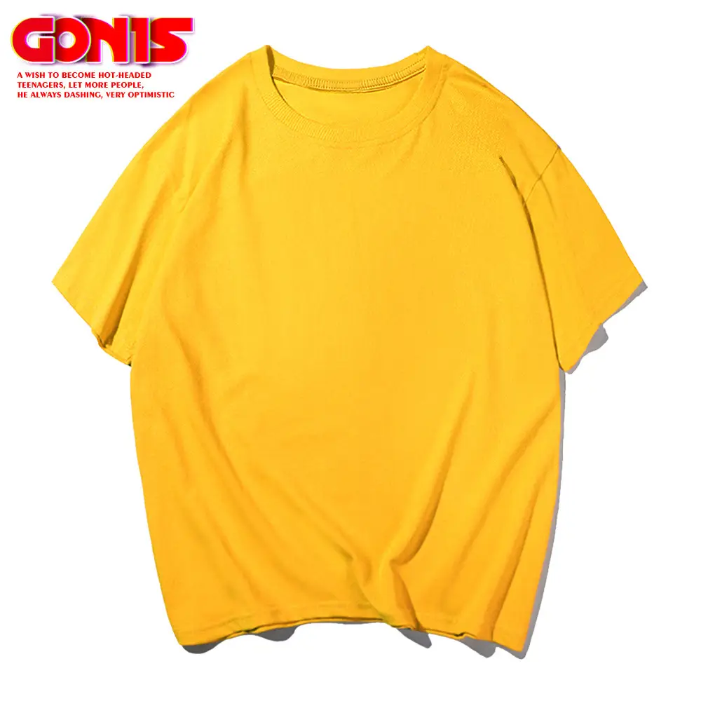 Men Blue Loose Cotton T-Shirt 250g - Image 7