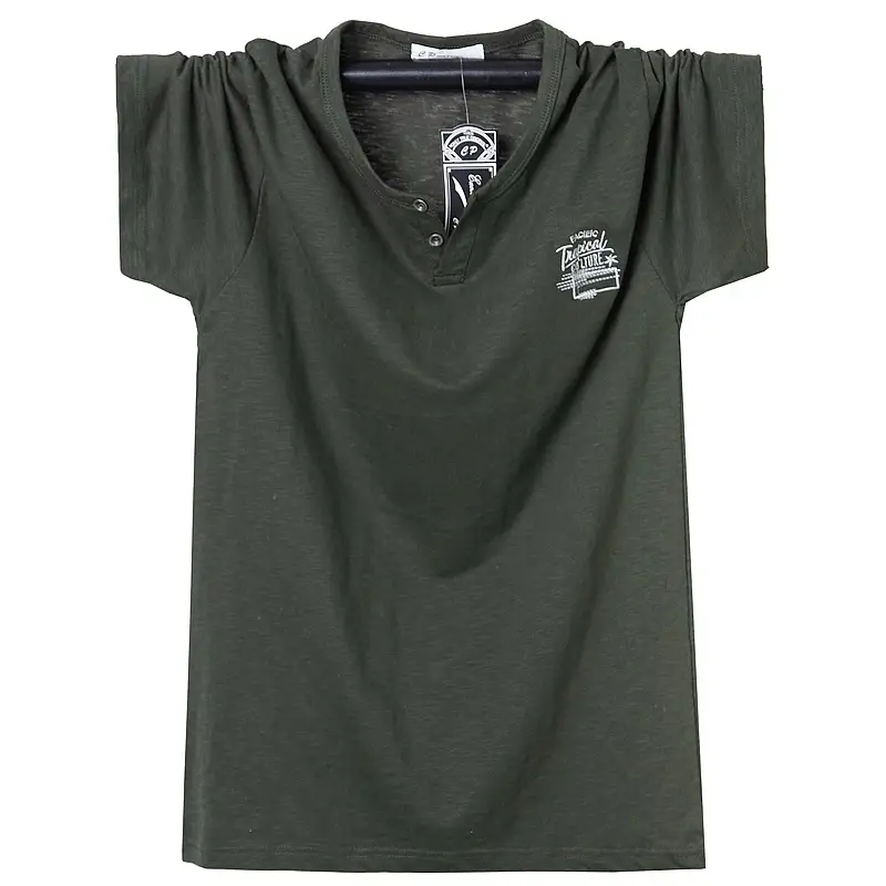 Men Navy Blue Korean Style Plus T-Shirt - Image 11