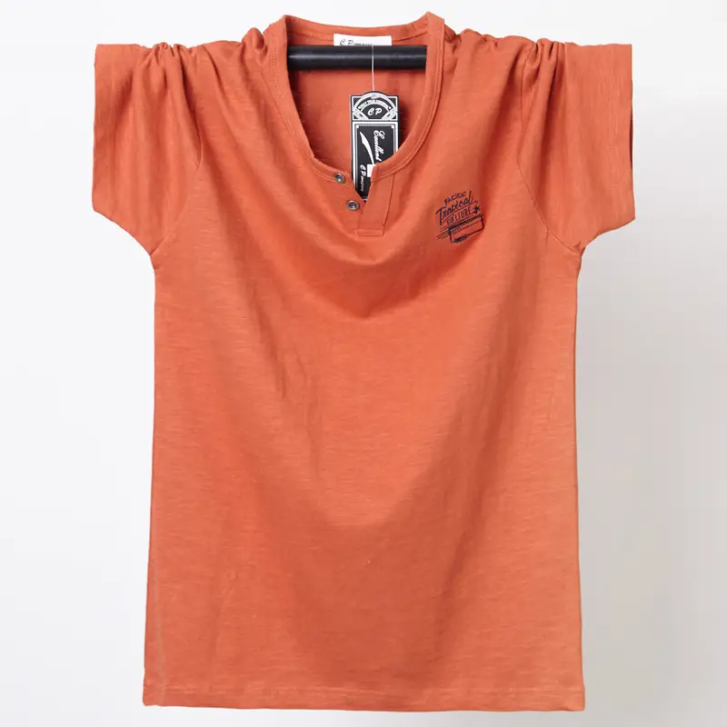Men Navy Blue Korean Style Plus T-Shirt - Image 6