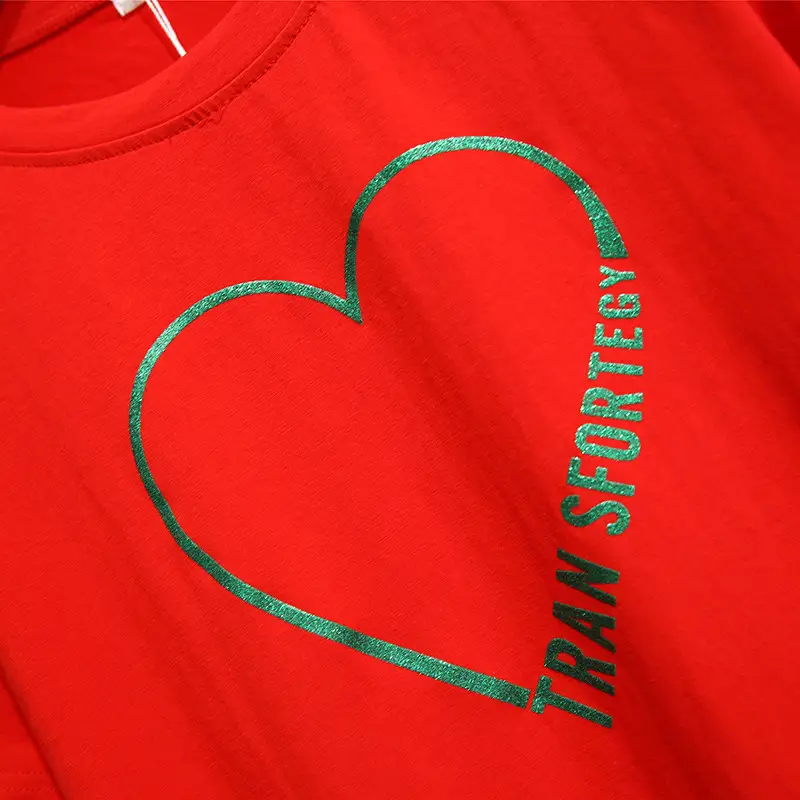 150kg Fat Heart Printed T-Shirt Black - Image 8