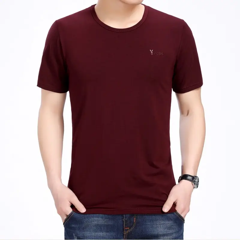 Men Black Cotton T-shirt Ice Cool Loose Fit - Image 4