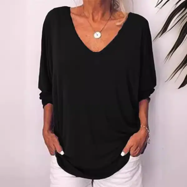 Peach Heart Collar Bat Sleeve Button T-Shirt - Image 8