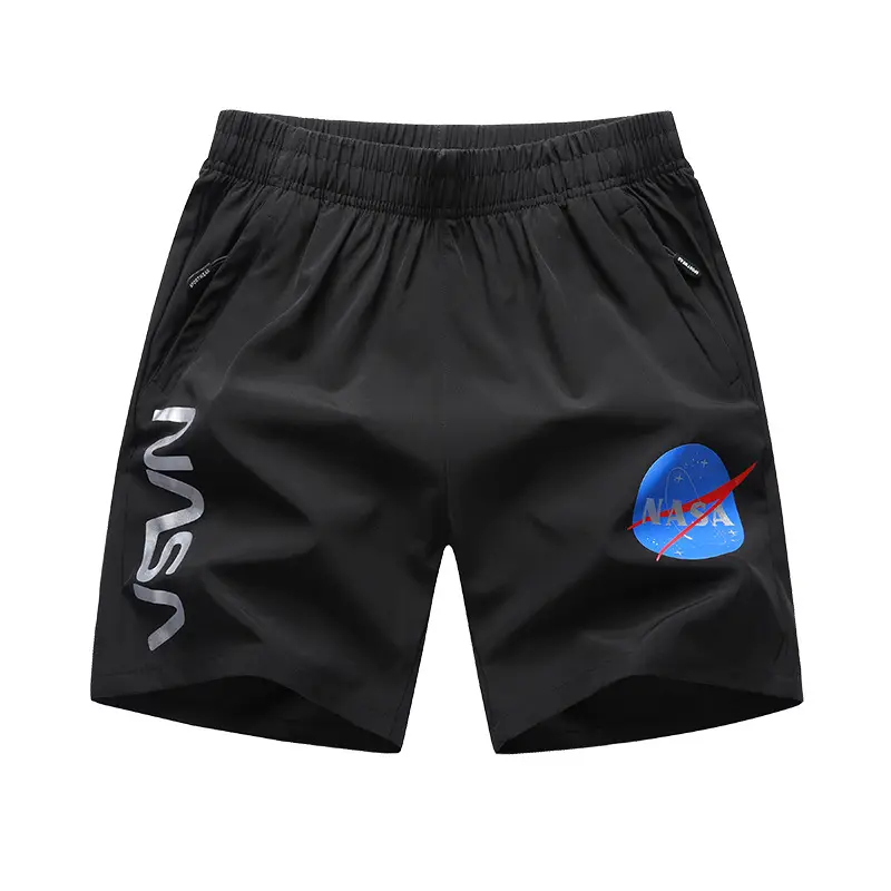 Men Plus Size Chinese Style Shorts 8XL Black - Image 2