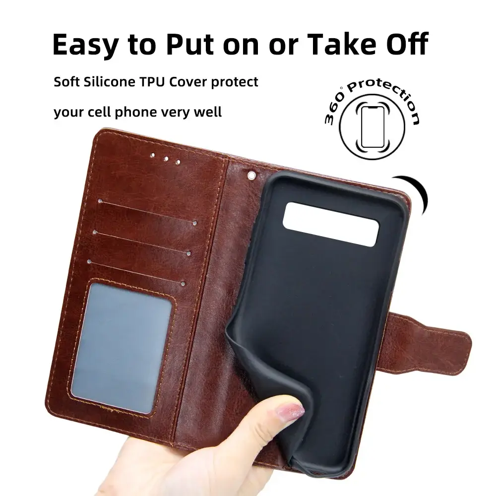 Red Leather Multi-Function Phone Case for Pixel 3XL — feature 11