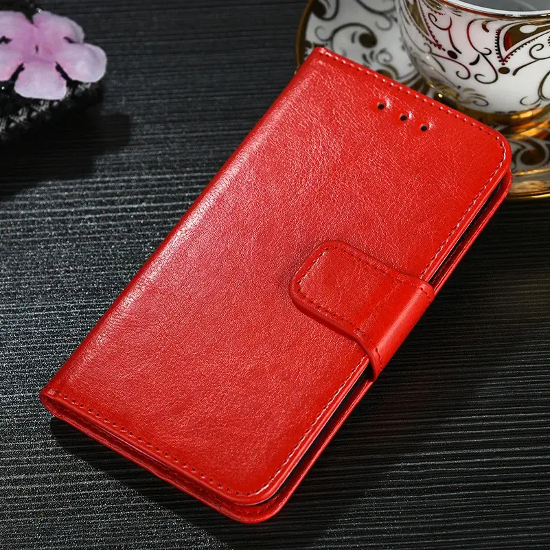 Red Leather Multi-Function Phone Case for Pixel 3XL — feature 16