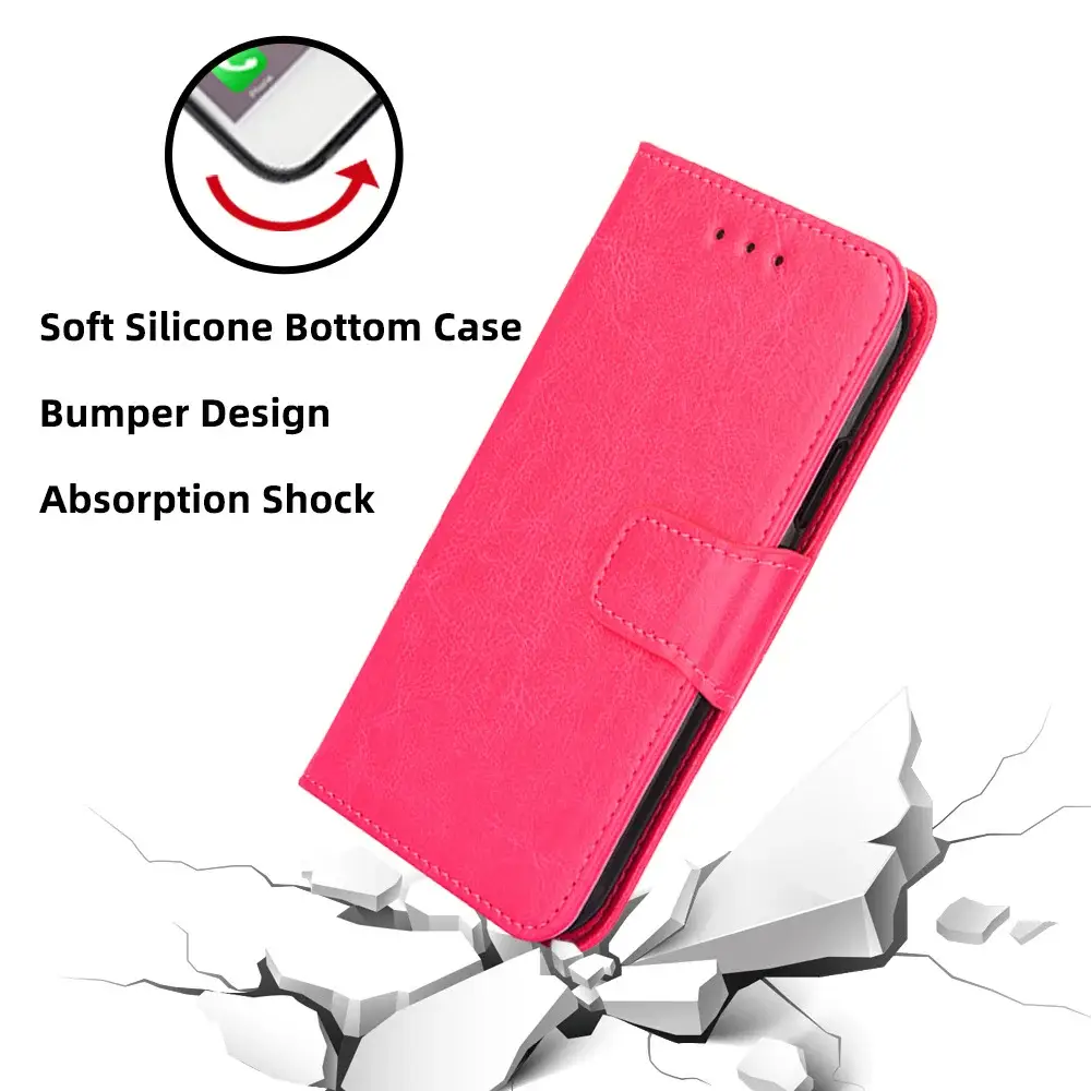 Red Leather Multi-Function Phone Case for Pixel 3XL — feature 31