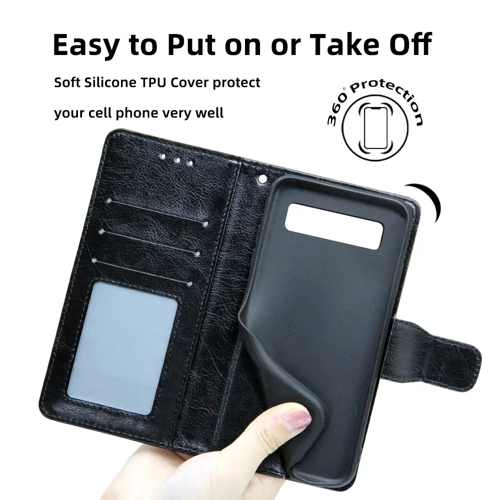 Red Leather Multi-Function Phone Case for Pixel 3XL — feature 5