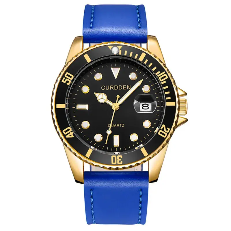 Men's Black Chronograph Watch with Date Display - Image 11