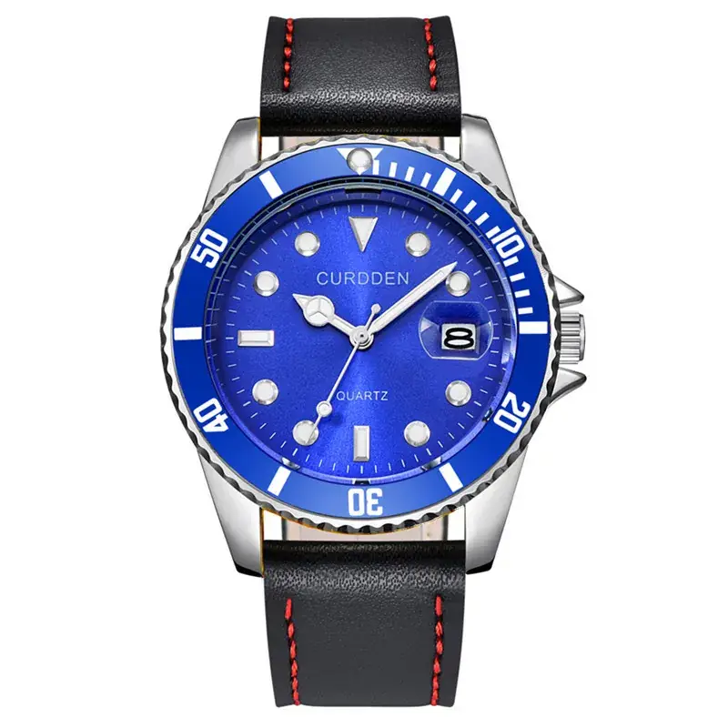 Men's Black Chronograph Watch with Date Display - Image 5