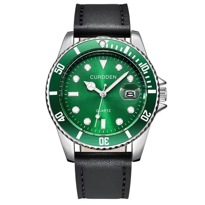 Men's Black Chronograph Watch with Date Display - Image 9