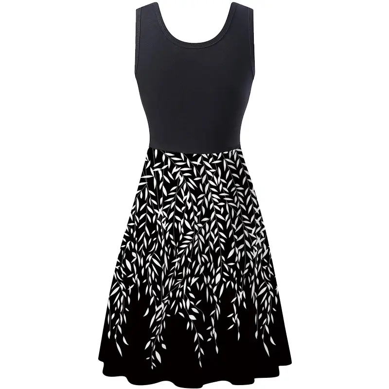 Sleeveless Floral Print Summer Dress for Women - Image 6