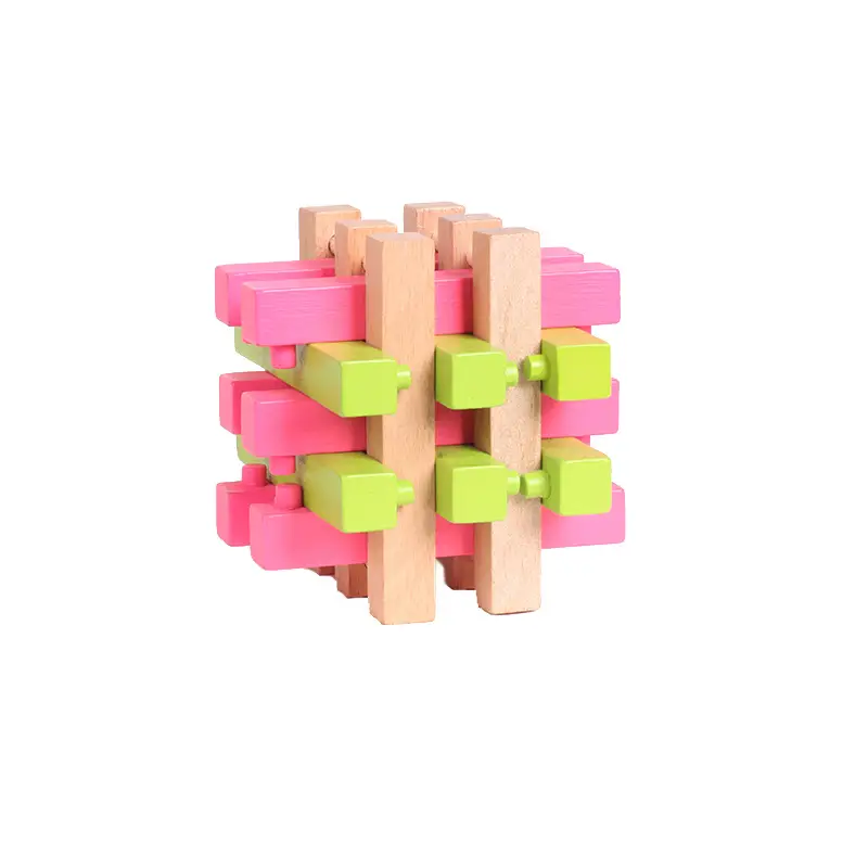 Wooden Kongming Lock Toy for Kids Educational Building Blocks - Image 10