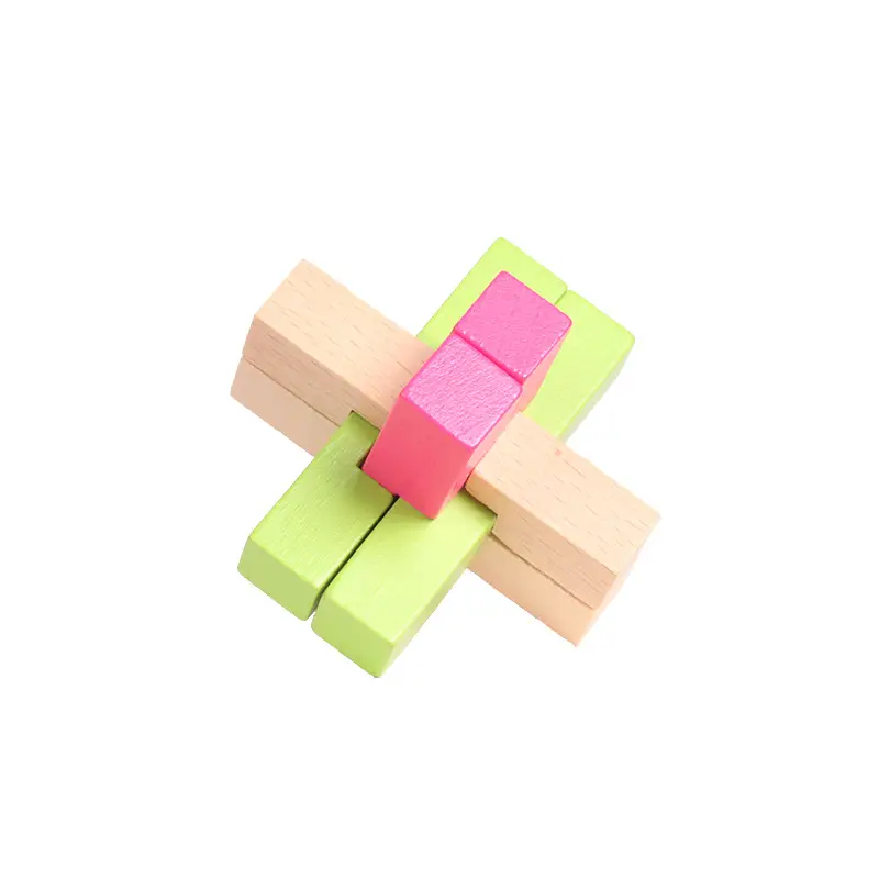 Wooden Kongming Lock Toy for Kids Educational Building Blocks - Image 18