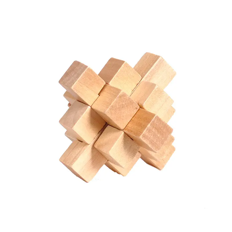 Wooden Kongming Lock Toy for Kids Educational Building Blocks - Image 25