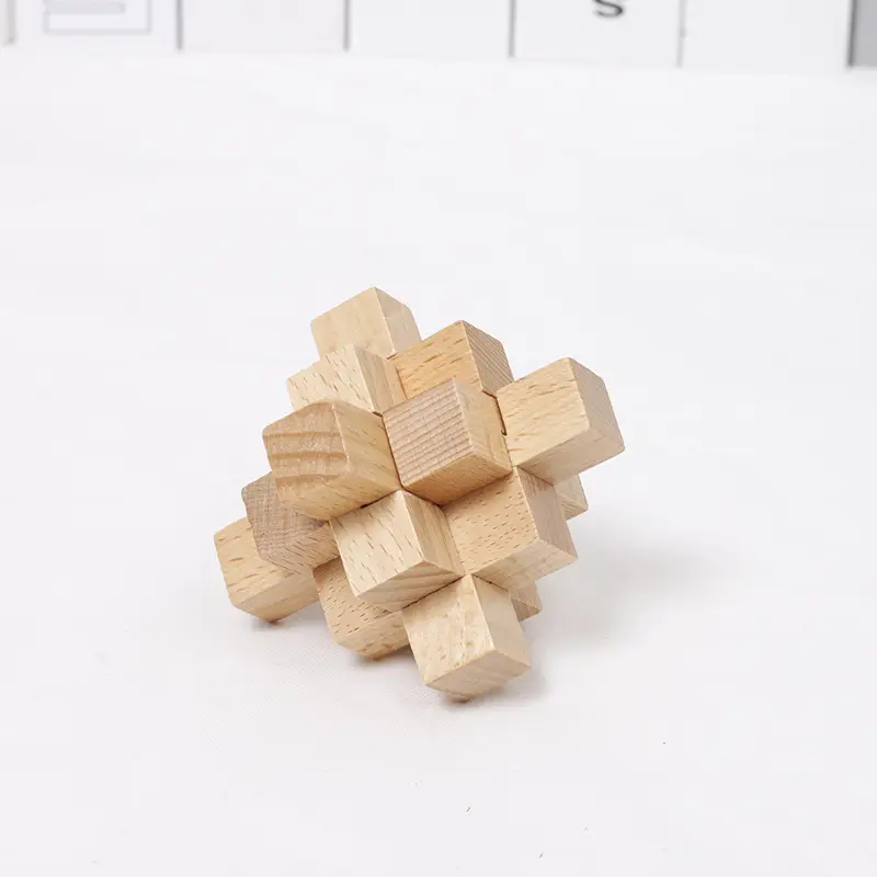 Wooden Kongming Lock Toy for Kids Educational Building Blocks - Image 32
