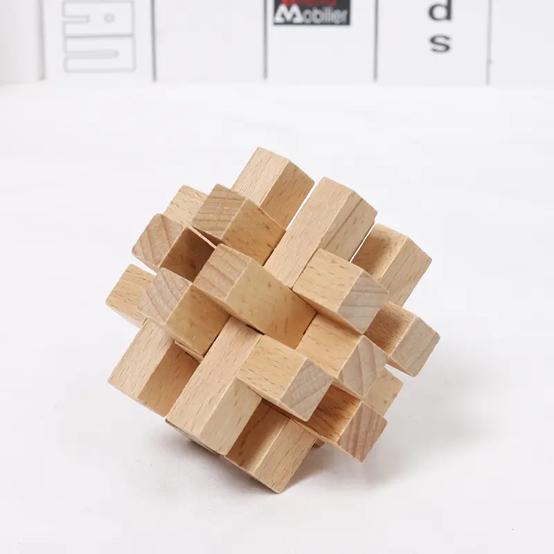 Wooden Kongming Lock Toy for Kids Educational Building Blocks - Image 33