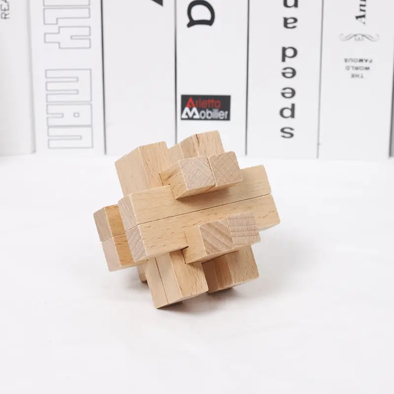 Wooden Kongming Lock Toy for Kids Educational Building Blocks - Image 34