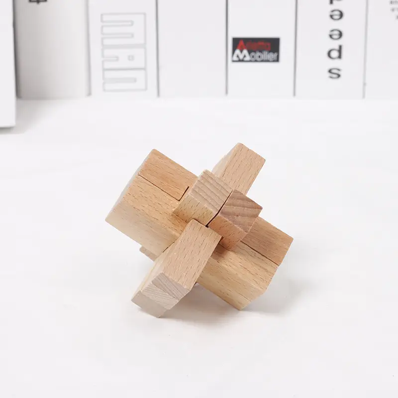 Wooden Kongming Lock Toy for Kids Educational Building Blocks - Image 35