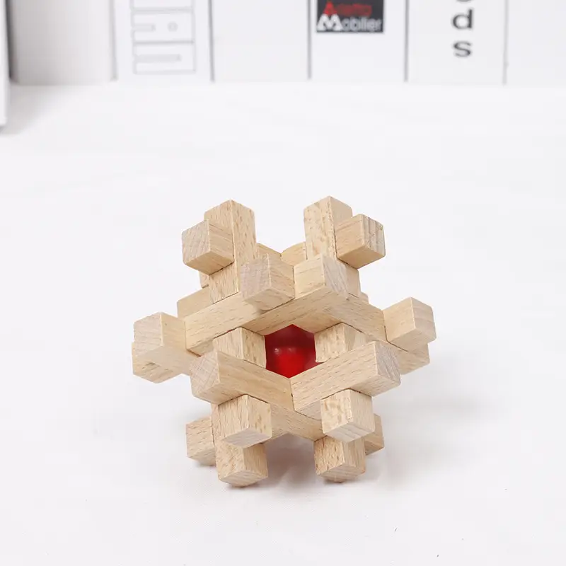 Wooden Kongming Lock Toy for Kids Educational Building Blocks - Image 36