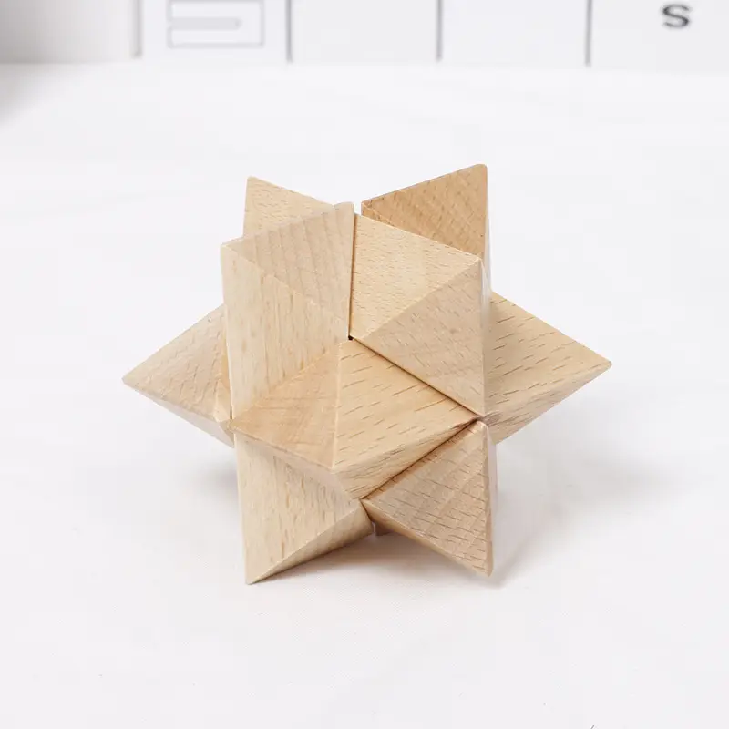 Wooden Kongming Lock Toy for Kids Educational Building Blocks - Image 38
