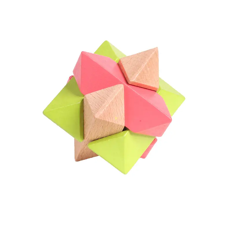 Wooden Kongming Lock Toy for Kids Educational Building Blocks - Image 49