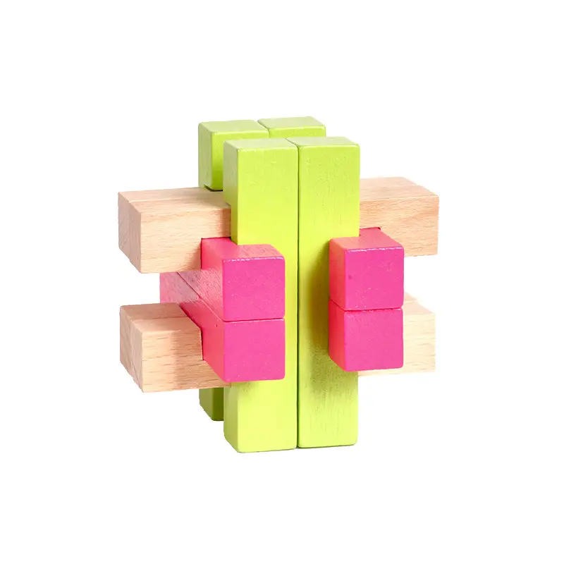 Wooden Kongming Lock Toy for Kids Educational Building Blocks - Image 50