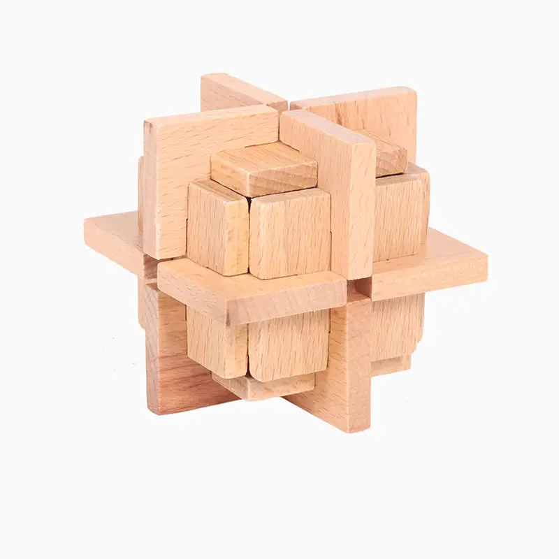 Wooden Kongming Lock Toy for Kids Educational Building Blocks - Image 57