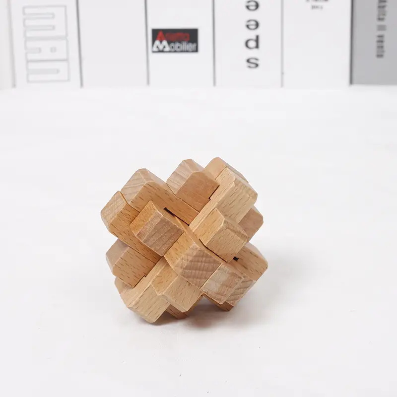 Wooden Kongming Lock Toy for Kids Educational Building Blocks - Image 6