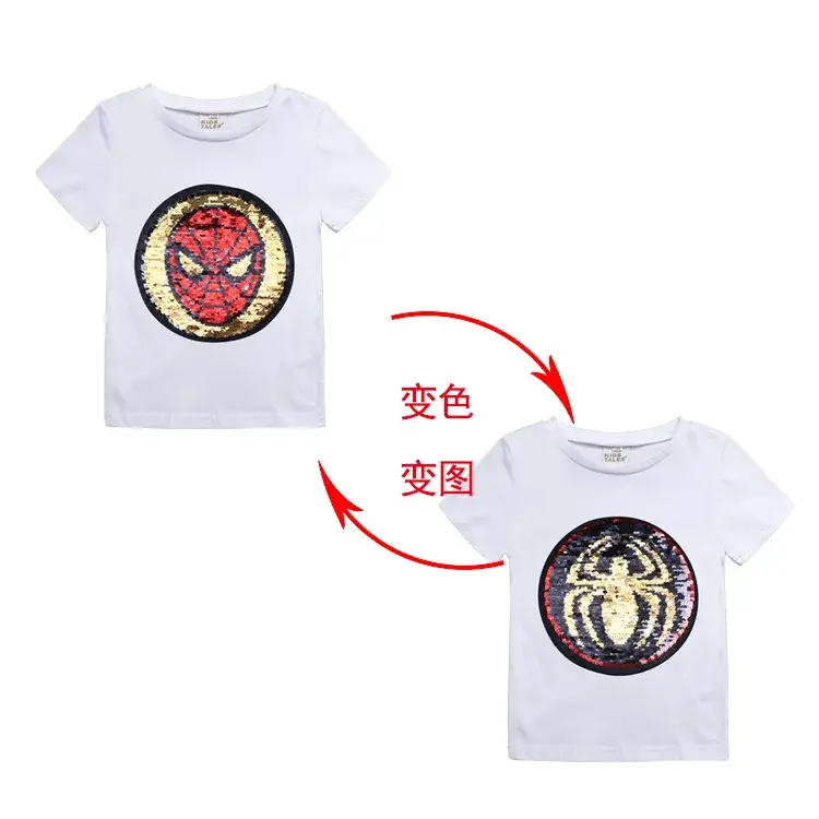 Children's Spiderman Color Changing T-Shirt White - Image 24