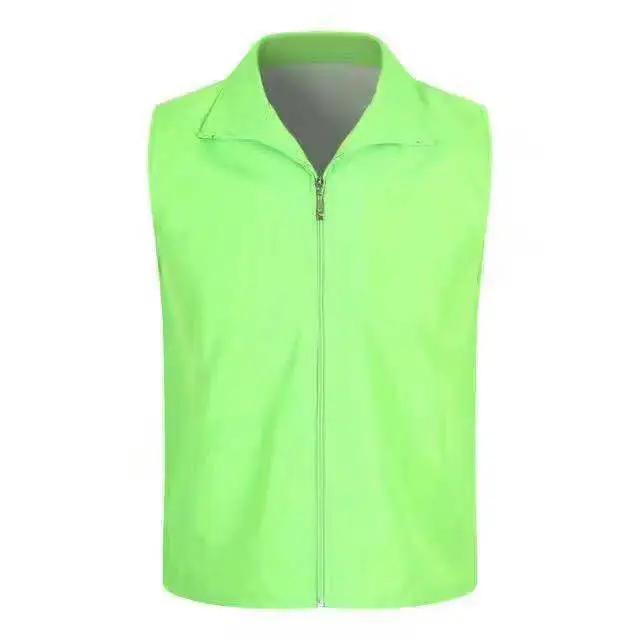 Yellow Full-Zip Vest for Men - Image 2