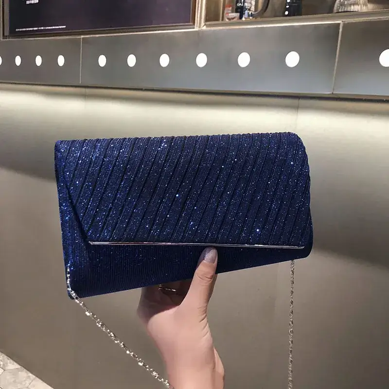 Shiny Women's Shoulder Crossbody Clutch Bag 2025
