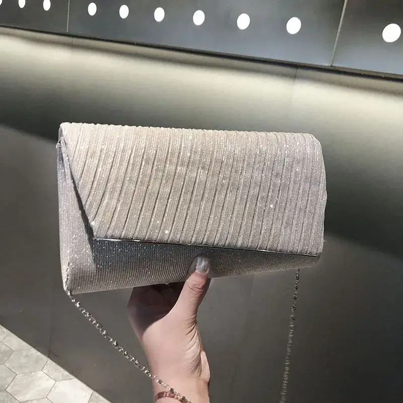 Shiny Women's Shoulder Crossbody Clutch Bag 2025