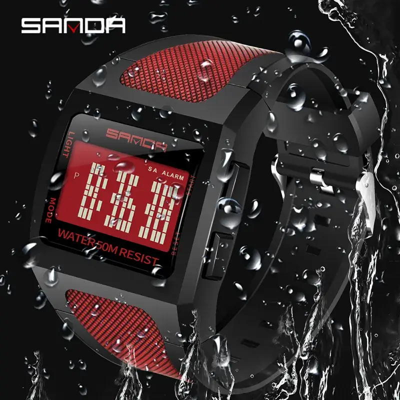 Sanda Digital Sports Watch for Men Women Waterproof - Image 8