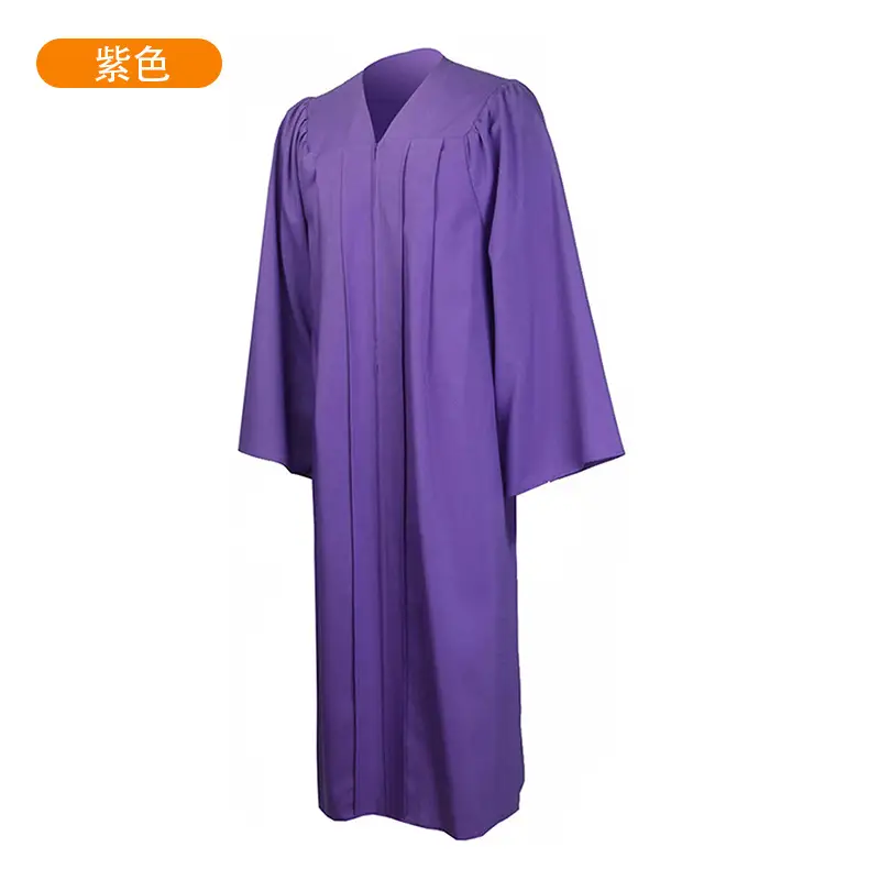 Red Bachelor's Gown Single Piece College Graduation Gown with Cap and Shawl - Image 10