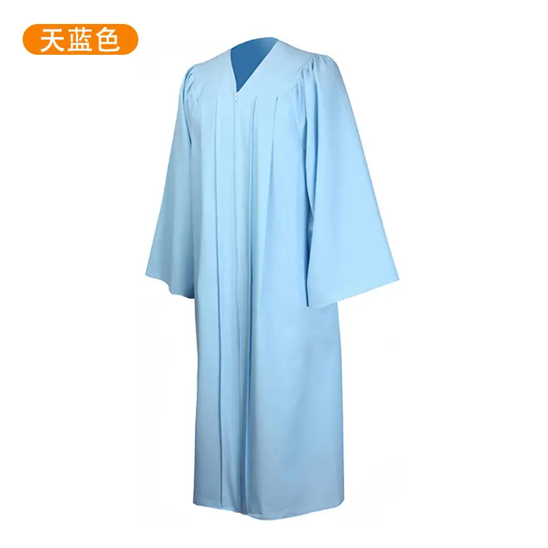 Red Bachelor's Gown Single Piece College Graduation Gown with Cap and Shawl - Image 7