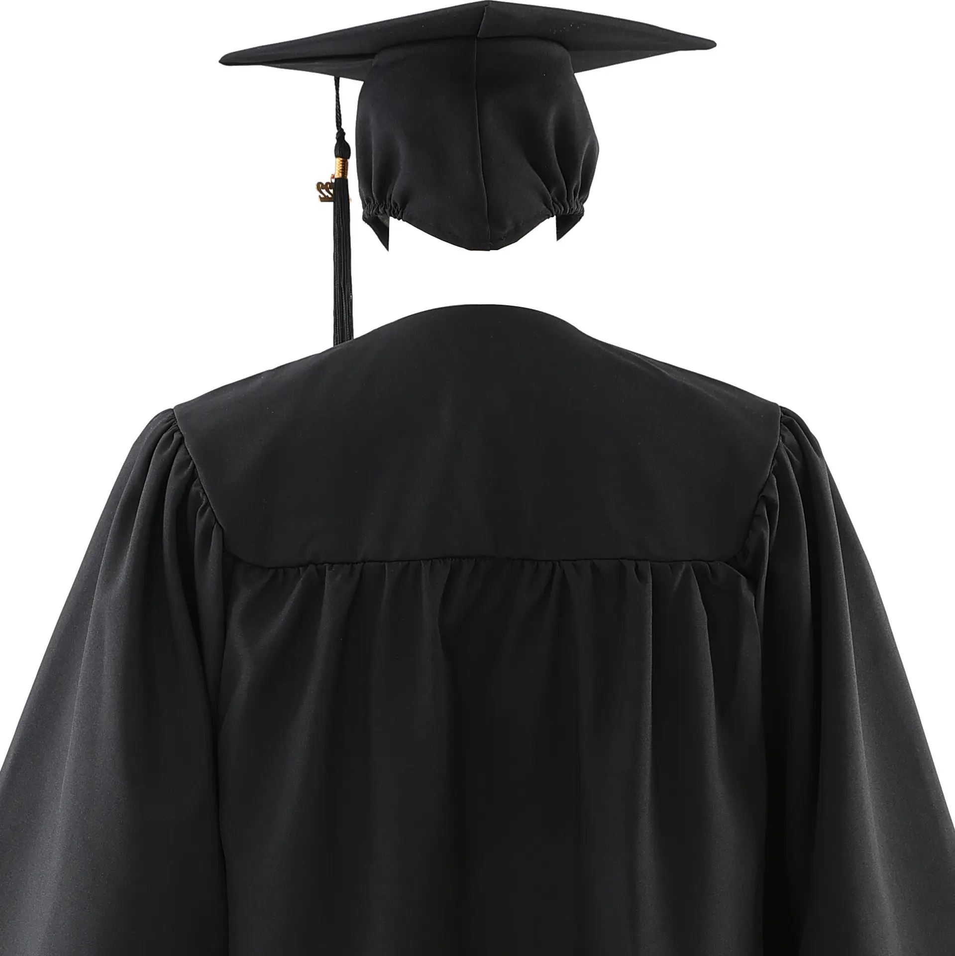 Red Bachelor's Gown Single Piece College Graduation Gown with Cap and Shawl — feature 30