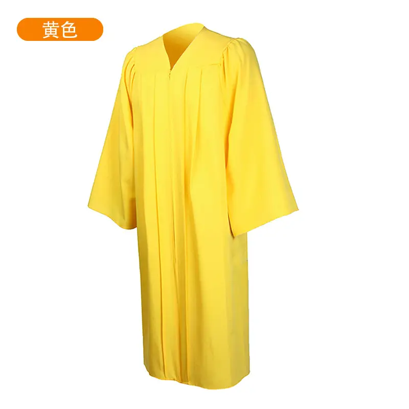 Red Bachelor's Gown Single Piece College Graduation Gown with Cap and Shawl - Image 11