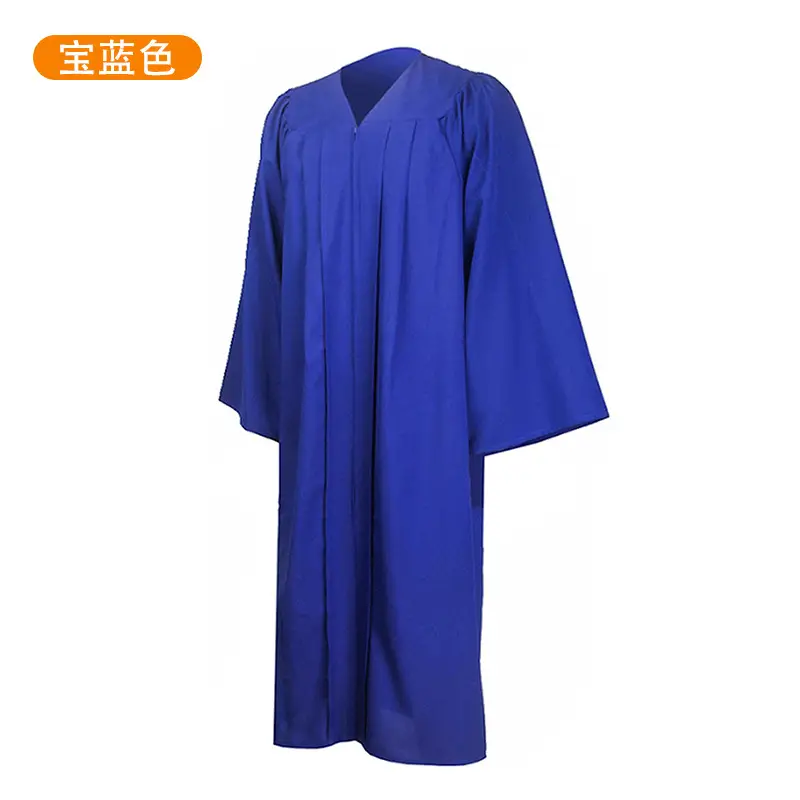 Red Bachelor's Gown Single Piece College Graduation Gown with Cap and Shawl - Image 6