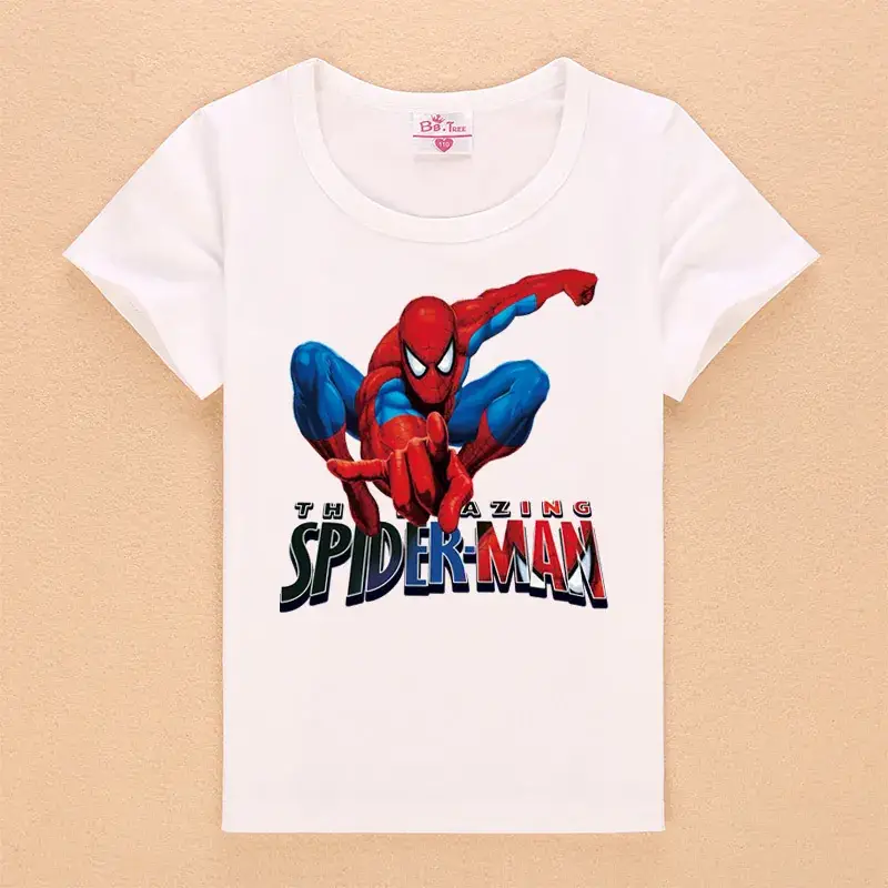 Blue Spider-Man T-Shirt for Boys Summer Wear - Image 5
