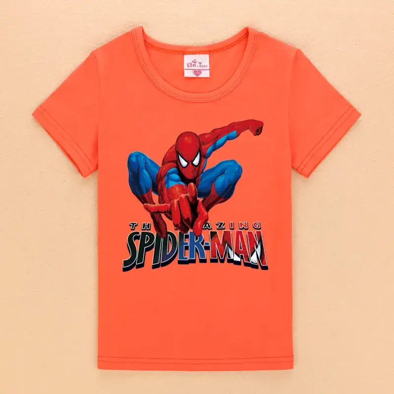 Blue Spider-Man T-Shirt for Boys Summer Wear - Image 6