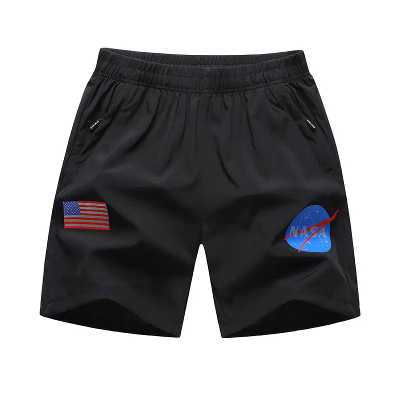2023 Men NASA Joint Sports Shorts Black Large