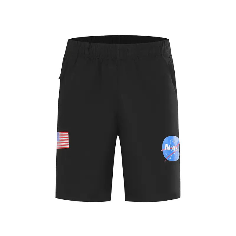 2023 Men NASA Joint Sports Shorts Black Large